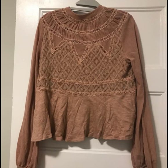 Free People Swing Blush Top - Picture 2 of 4